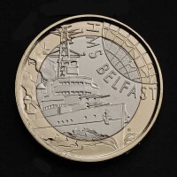 HMS Belfast 2025 &pound;2 Brilliant Uncirculated Trial Piece