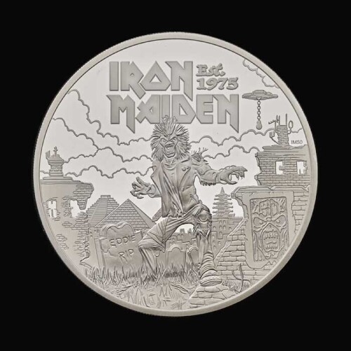 Iron Maiden 2025 5oz Silver Proof Trial Piece
