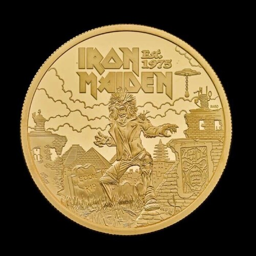 Iron Maiden 2025 2oz Gold Proof Trial Piece