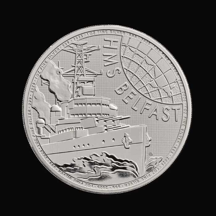 HMS Belfast 2025 1oz Silver Bullion Trial Piece