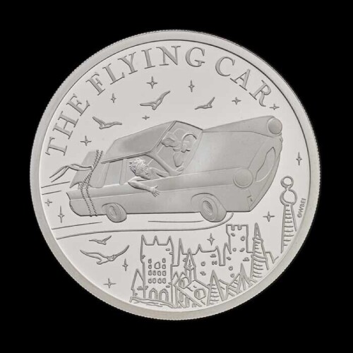 Harry Potter &ndash; The Flying Car 2025 1oz Silver Proof Trial Piece