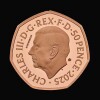 Harry Potter &ndash; The Flying Car 2025 50p Gold Proof Trial Piece - 2