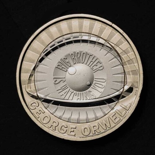 George Orwell 2025 &pound;2 Brilliant Uncirculated Trial Piece