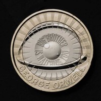 George Orwell 2025 &pound;2 Brilliant Uncirculated Trial Piece
