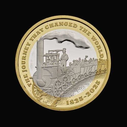 200 Years of the Modern Railway 2025 &pound;2 Silver Proof Trial Piece