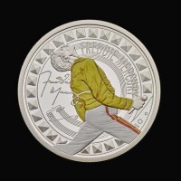 Freddie Mercury 2025 1oz Silver Proof Colour Trial Piece