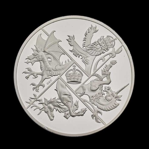The Four Nations 2025 5oz Silver Proof Trial Piece