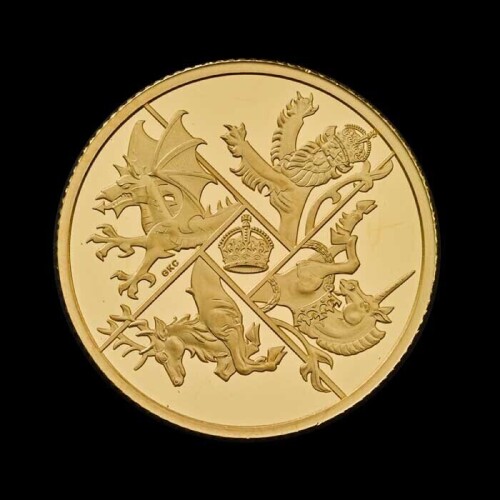 The Four Nations 2025 1/4oz Gold Proof Trial Piece