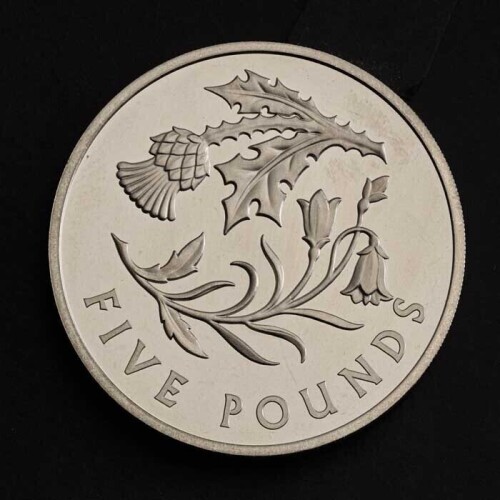 Scotland 2025 &pound;5 Base Proof Trial Piece