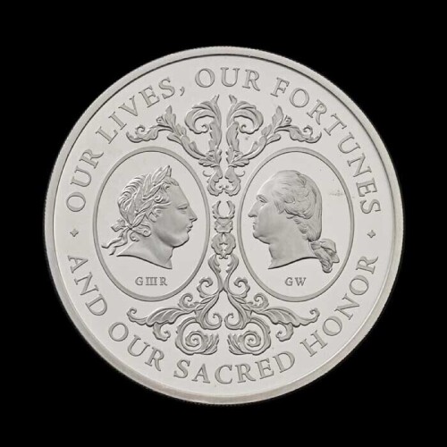 The Two Georges 2025 1oz Silver Proof Trial Piece