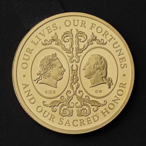 The Two Georges 2025 1oz Gold Proof Trial Piece