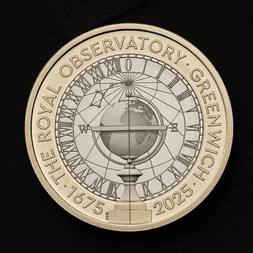 350 Years of the Royal Observatory, Greenwich 2025 &pound;2 Base Proof Trial Piece