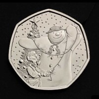 The Snowman&trade; 2025 50p Brilliant Uncirculated Trial Piece