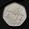 The Red Arrows 2025 50p Brilliant Uncirculated Trial Piece