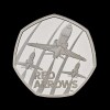 The Red Arrows 2025 50p Silver Proof Trial Piece
