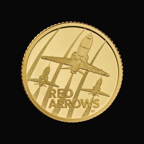 The Red Arrows 2025 1/10oz Gold Proof Trial Piece