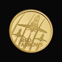 The Red Arrows 2025 1/10oz Gold Proof Trial Piece