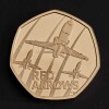 The Red Arrows 2025 50p Gold Proof Trial Piece