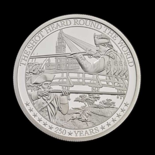 The Battles of Lexington and Concord 2025 2oz Silver Proof Trial Piece (The Battle of Independence)
