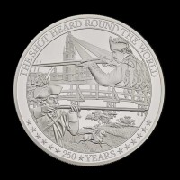 The Battles of Lexington and Concord 2025 5oz Silver Proof Trial Piece (The Battle of Independence)