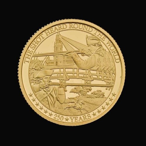 The Battles of Lexington and Concord 2025 1/4oz Gold Proof Trial Piece (The Battle of Independence )