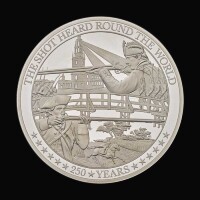 The Battles of Lexington and Concord 2025 1kg Silver Proof Trial Piece (The Battle of Independence)