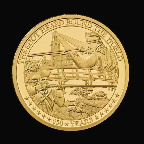 The Battles of Lexington and Concord 2025 1oz Gold Proof Trial Piece (The Battle of Independence )