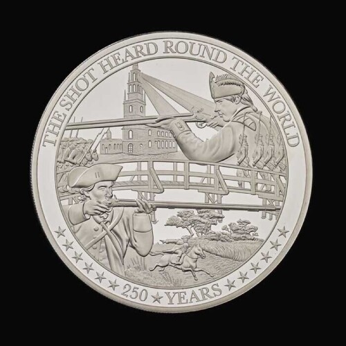 The Battle of Independence 2025 10oz Silver Proof Trial Piece