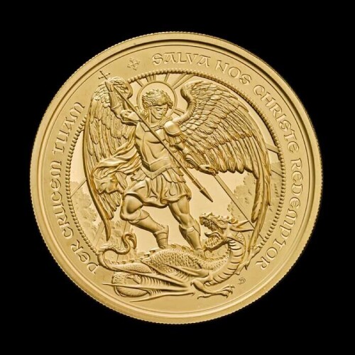 The Angel 2026 5oz Gold Proof Trial Piece