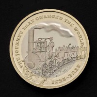 200 Years of the Modern Railway 2025 &pound;2 Base Proof Trial Piece