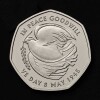 The 80th Anniversary of VE Day 2025 50p Brilliant Uncirculated Trial Piece