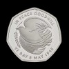 The 80th Anniversary of VE Day 2025 50p Silver Proof Trial Piece