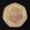 The 80th Anniversary of VE Day 2025 50p Gold Proof Trial Piece