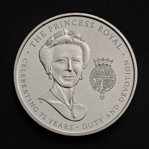 The 75th Birthday of HRH The Princess Royal 2025 &pound;5 Brilliant Uncirculated Trial Piece