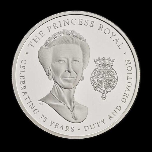 The 75th Birthday of HRH The Princess Royal 2025 &pound;5 Silver Proof Trial Piece