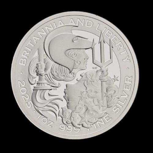 Britannia and Liberty 2025 1oz Silver Proof Trial Piece