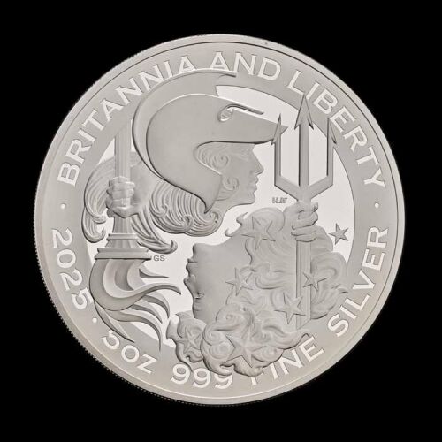 Britannia and Liberty 2025 5oz Silver Proof Trial Piece