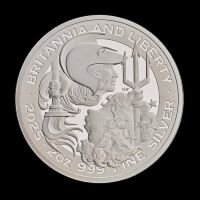 Britannia and Liberty 2025 2oz Silver Proof Trial Piece