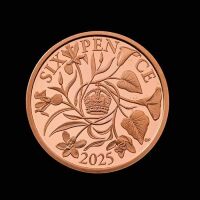 Sixpence 2025 Gold Proof Trial Piece