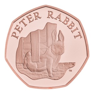 Peter Rabbit™ 2020 50p Gold Proof Die Trial Piece