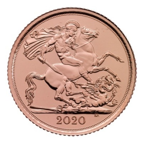 The Half-Sovereign 2020 Gold Bullion Die Trial Piece