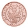 Alfred the Great 2021 &pound;5 Gold Proof Die Trial Piece