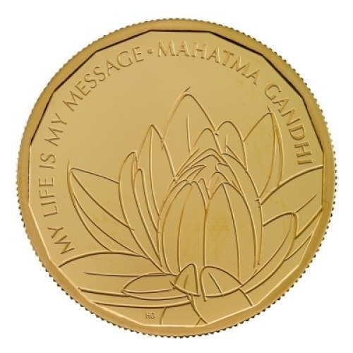 Mahatma Gandhi 2021 1oz Gold Proof Die Trial Piece