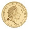 Gothic Crown Quartered Arms 2021 2oz Gold Proof Die Trial Piece - 2
