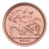 The Quarter-Sovereign 2021 Gold Bullion Die Trial Piece
