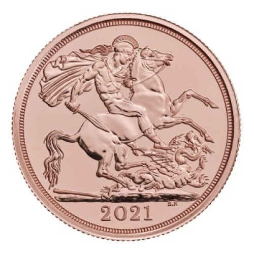 The Double-Sovereign 2021 Gold Bullion Die Trial Piece