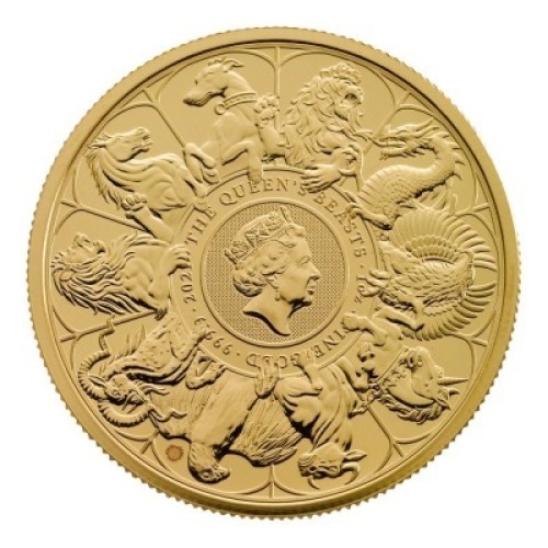 The Queen's Beasts 2021 1oz Gold Bullion Die Trial Piece