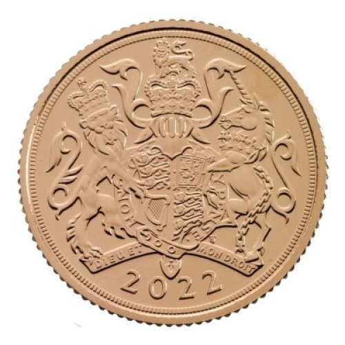 The Half-Sovereign 2022 Gold Bullion Die Trial Piece