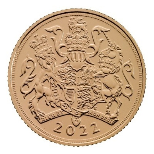 The Sovereign 2022 Gold Bullion Die Trial Piece