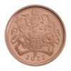 The Quarter-Sovereign 2022 Gold Proof Die Trial Piece